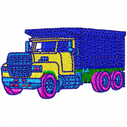 Dumper Truck Embroidery Design 7 Dumper Truck Embroidery Design 7